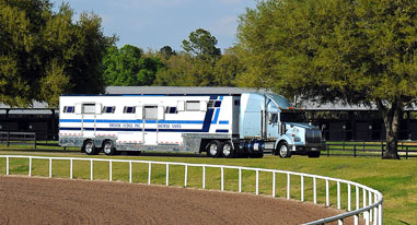 Brook Ledge truck at track